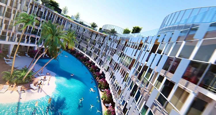 Serviced Apartment for sale in Lake Residence  Fifth Square in New Cairo of 107 m² with 1 bedrooms