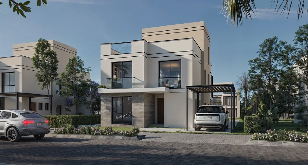 Villa for sale in Hyde Park Central in 6th settlement of 265 m² with 5 bedrooms