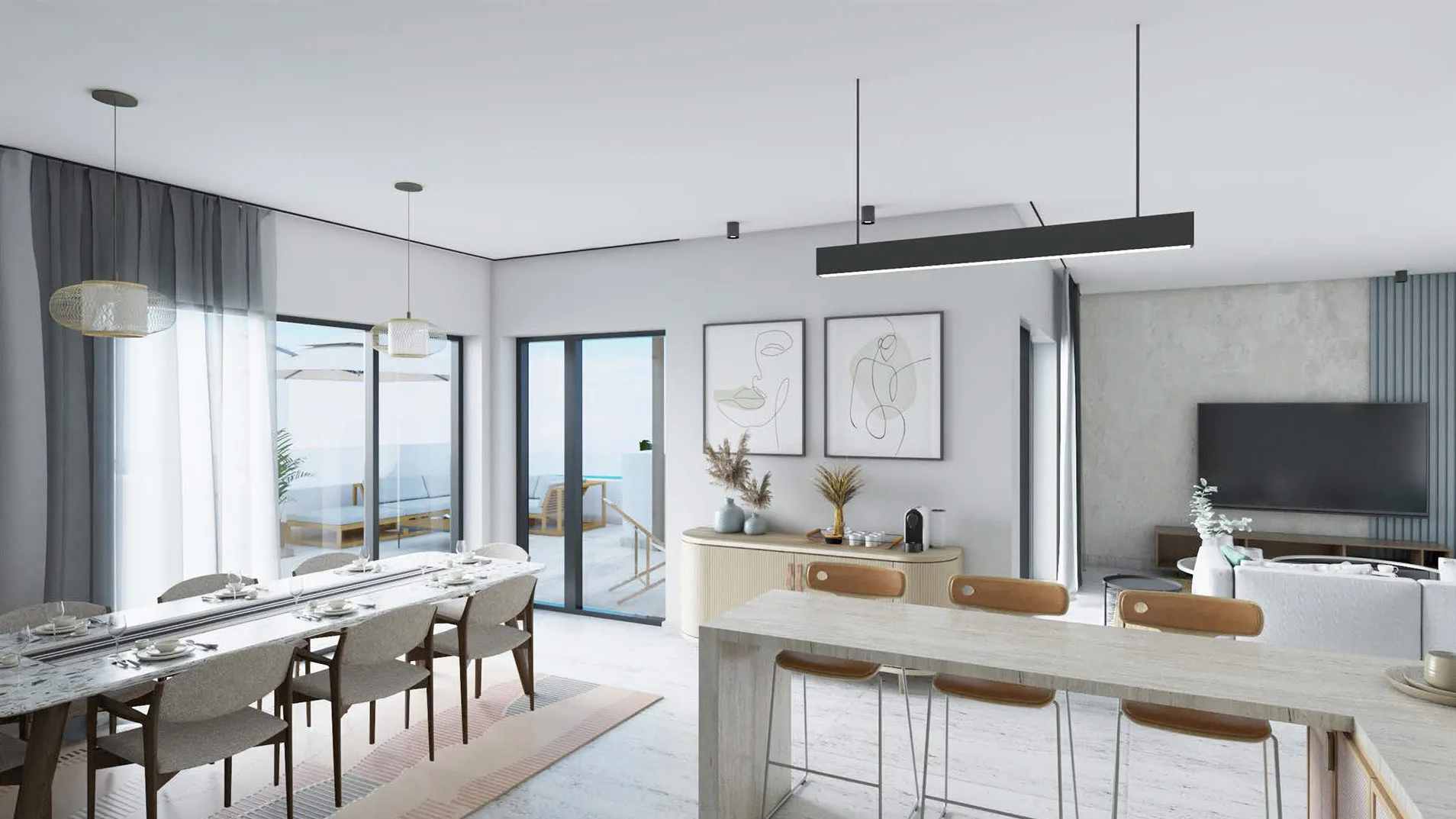 Loft for sale in Shores-Beit Al Bahr in Sidi Heneish of 282 m² with 3 bedrooms
