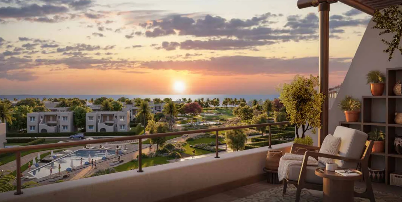 Chalet for sale in Hacienda West in Ras El Hekma of 155 m² with 3 bedrooms