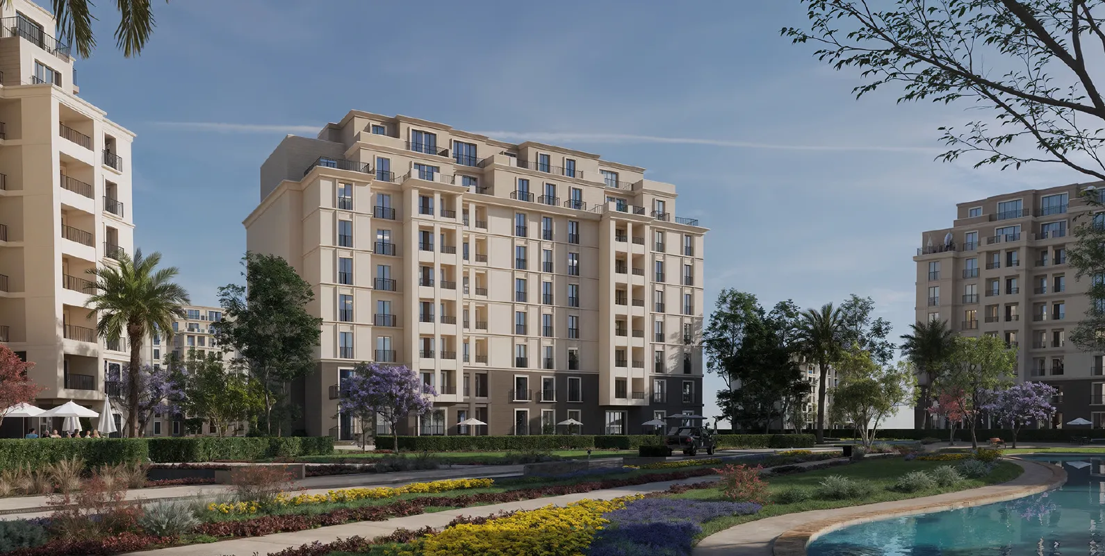 Apartment for sale in Hyde Park Central in 6th settlement of 101 m² with 2 bedrooms