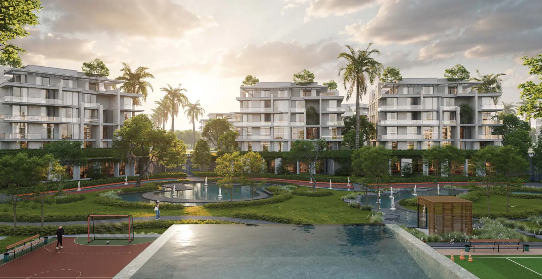 Apartment for sale in Westdays  in 6th of October City of 110 m² with 2 bedrooms