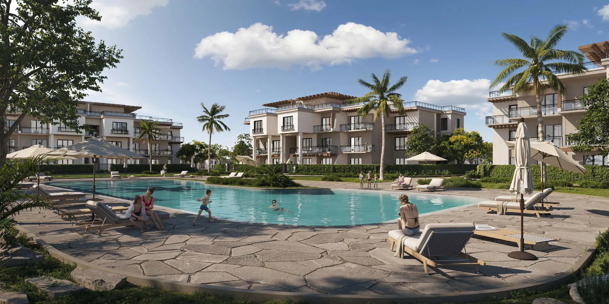 Chalet for sale in Water Creek - Direction White in Ras El Hekma of 180 m² with 3 bedrooms