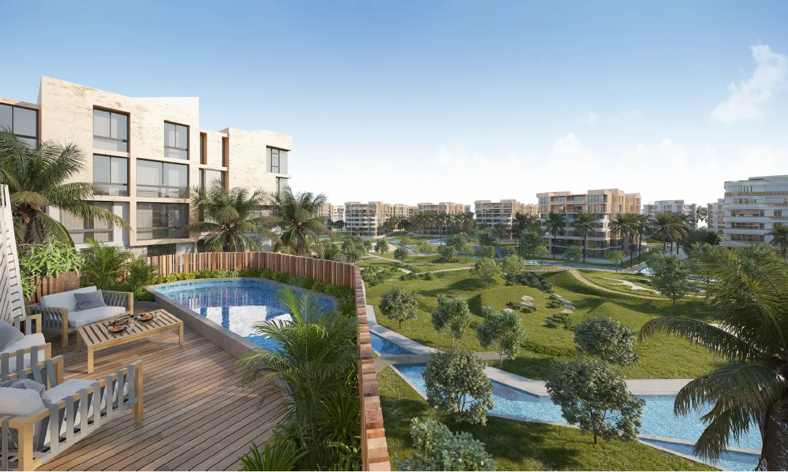 Apartment for sale in Bloomfields  in Mostakbal City of 135 m² with 2 bedrooms