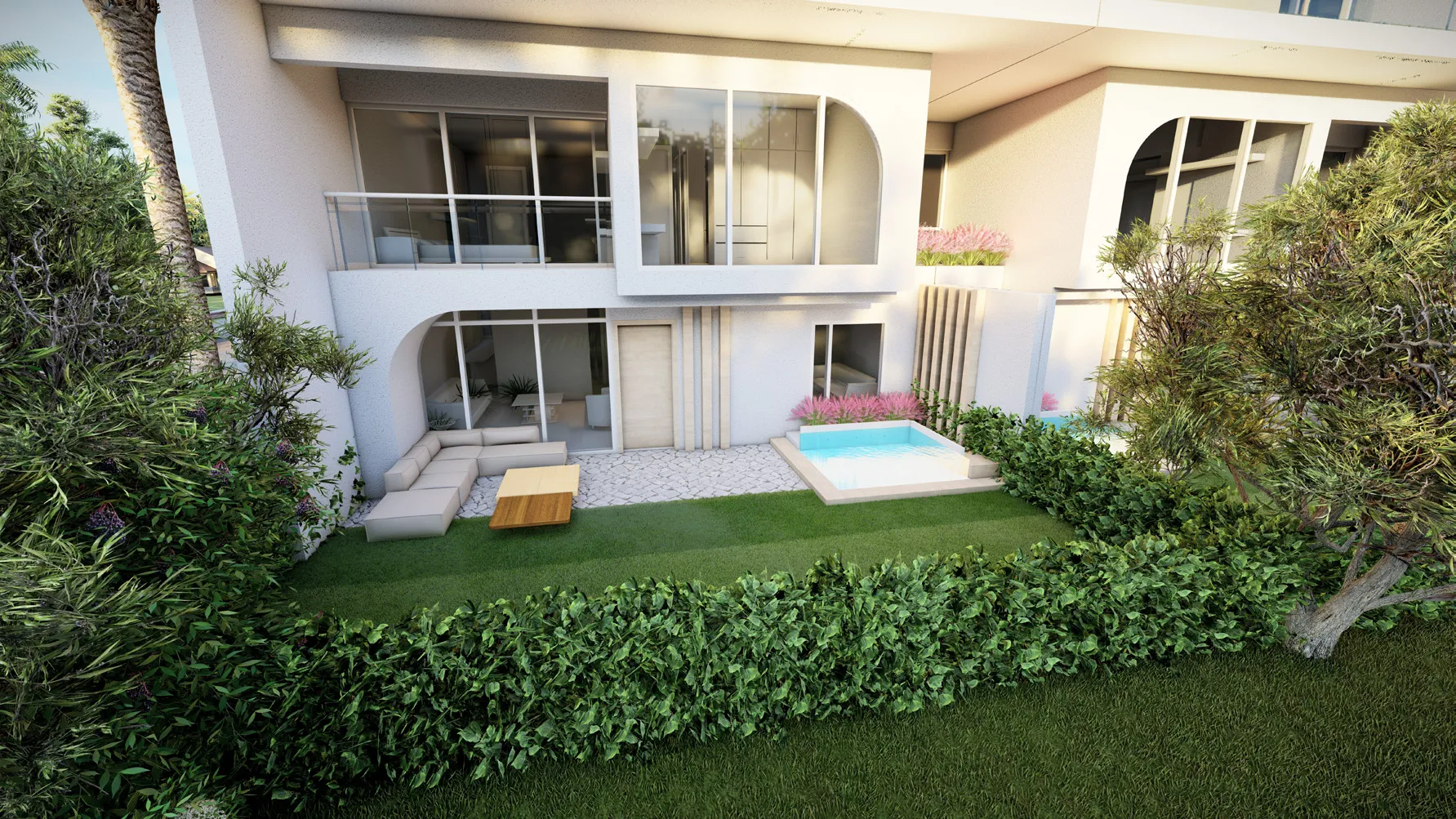 Duplex for sale in The Median Residences in New Cairo of 219 m² with 3 bedrooms