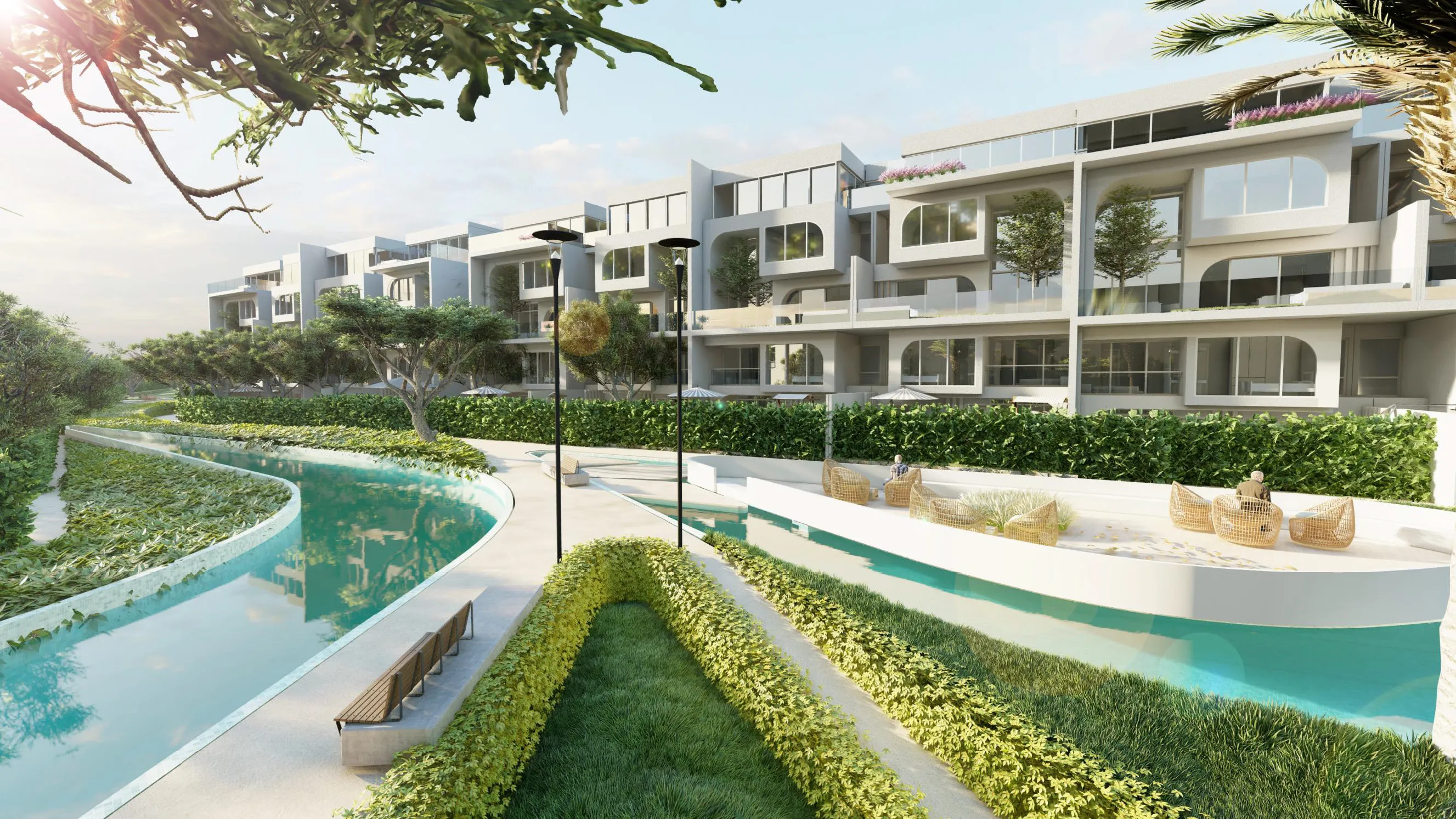 Duplex for sale in The Median Residences in New Cairo of 219 m² with 3 bedrooms