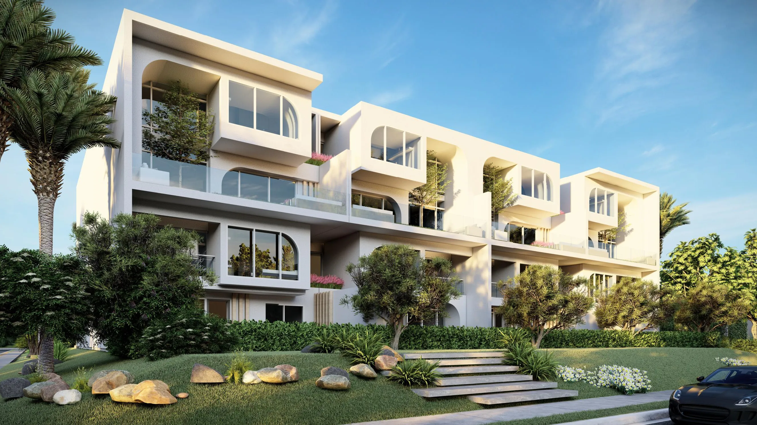Duplex for sale in The Median Residences in New Cairo of 219 m² with 3 bedrooms