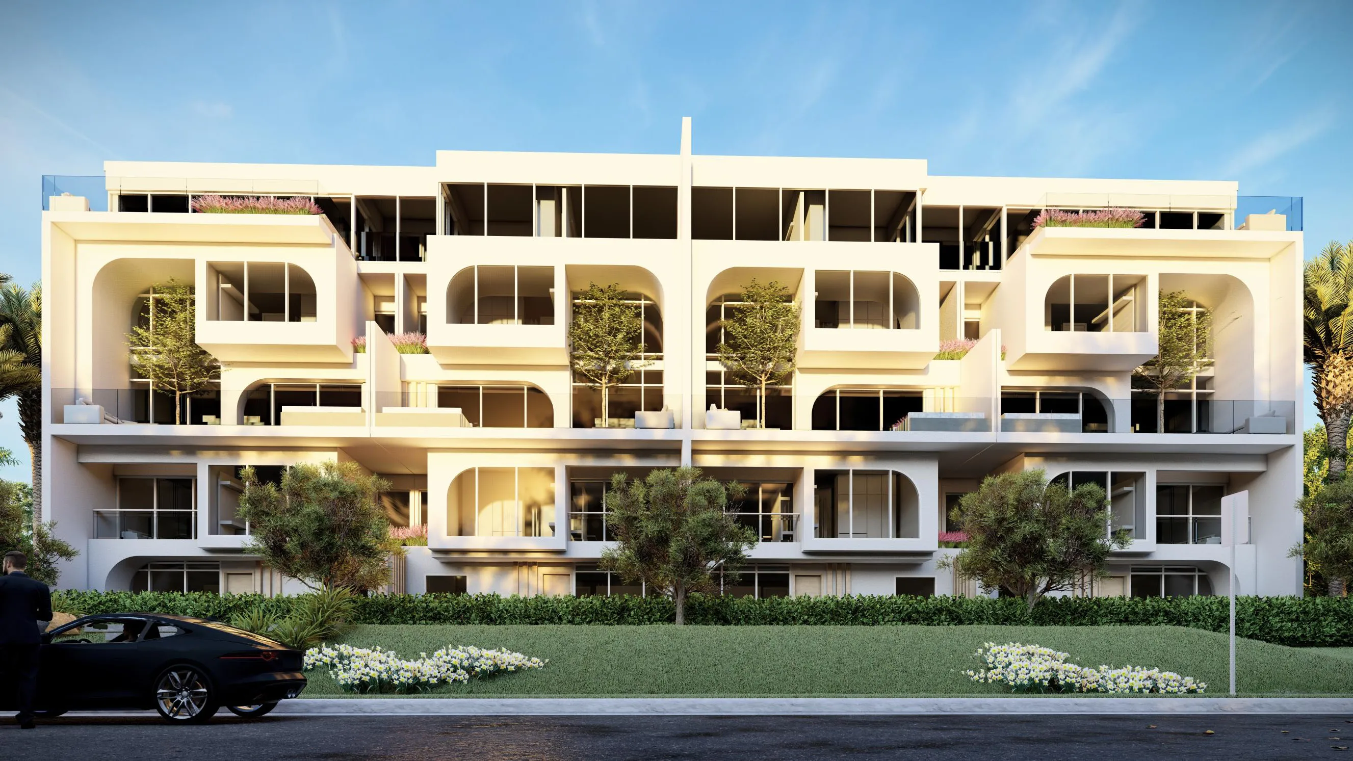 Duplex for sale in The Median Residences in New Cairo of 219 m² with 3 bedrooms