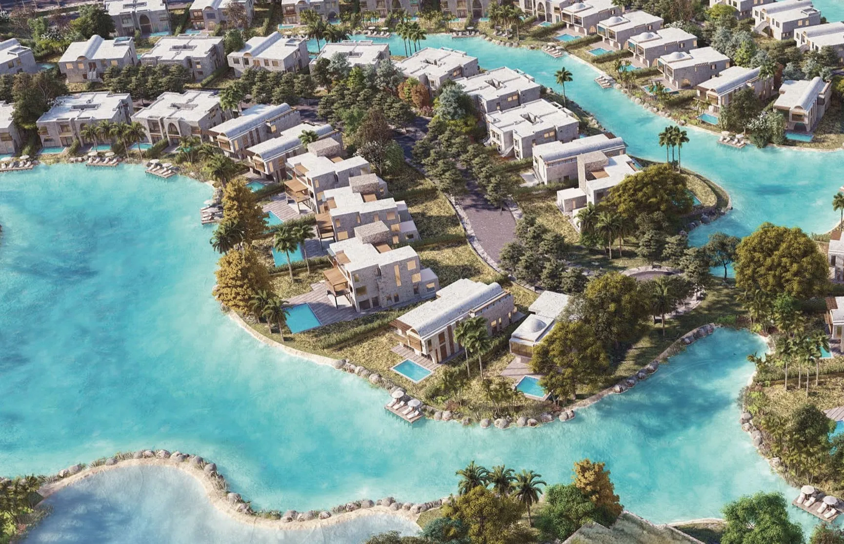 بنتهاوس للبيع في المصيف الساحل الشمالي في رأس الحكمة بمساحة 115 م² تتكون من 2 غرف