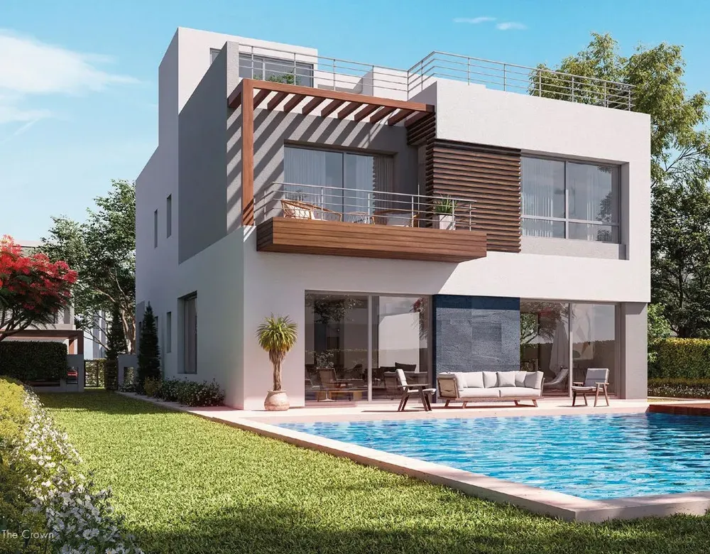 Twinhouse for sale in The Crown in 6th of October City of 405 m² with 5 bedrooms