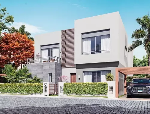 Twinhouse for sale in The Crown in 6th of October City of 405 m² with 5 bedrooms