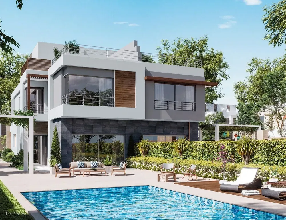 Twinhouse for sale in The Crown in 6th of October City of 405 m² with 5 bedrooms