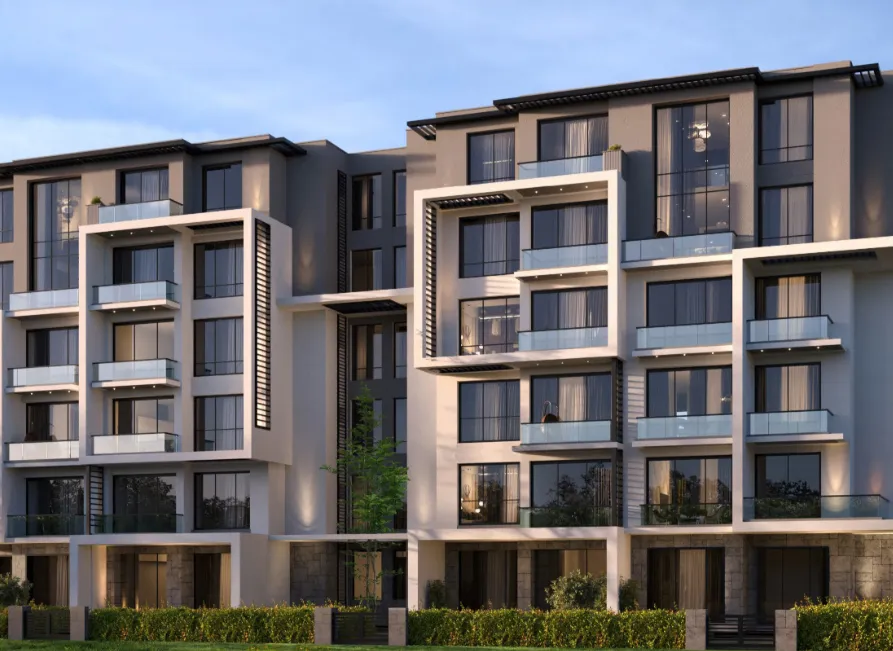 Apartment for sale in Club Hills Residence in 6th of October City of 124 m² with 2 bedrooms