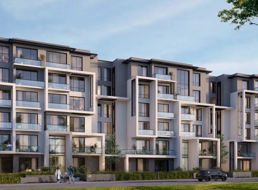 Apartment for sale in Club Hills Residence in 6th of October City of 124 m² with 2 bedrooms