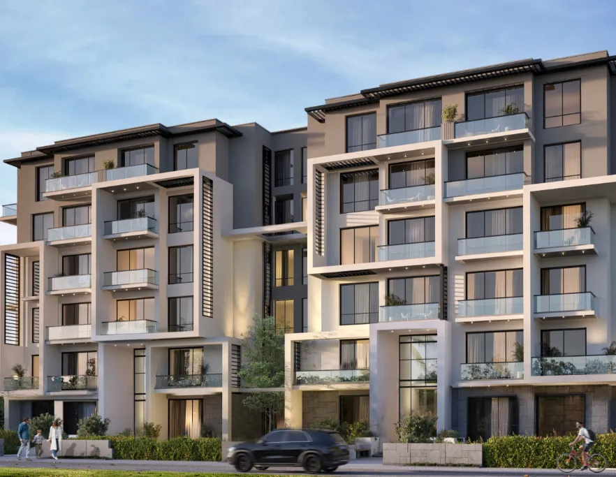 Apartment for sale in Club Hills Residence in 6th of October City of 124 m² with 2 bedrooms