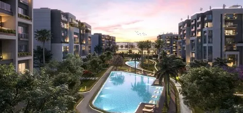 Apartment for sale in Residence Eight Sky Abu Dhabi in New Capital City of 115 m² with 3 bedrooms