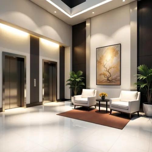 شقة للبيع في بوتيك فيلدج 2 في جولدن سكوير بمساحة 112 م² تتكون من 2 غرف