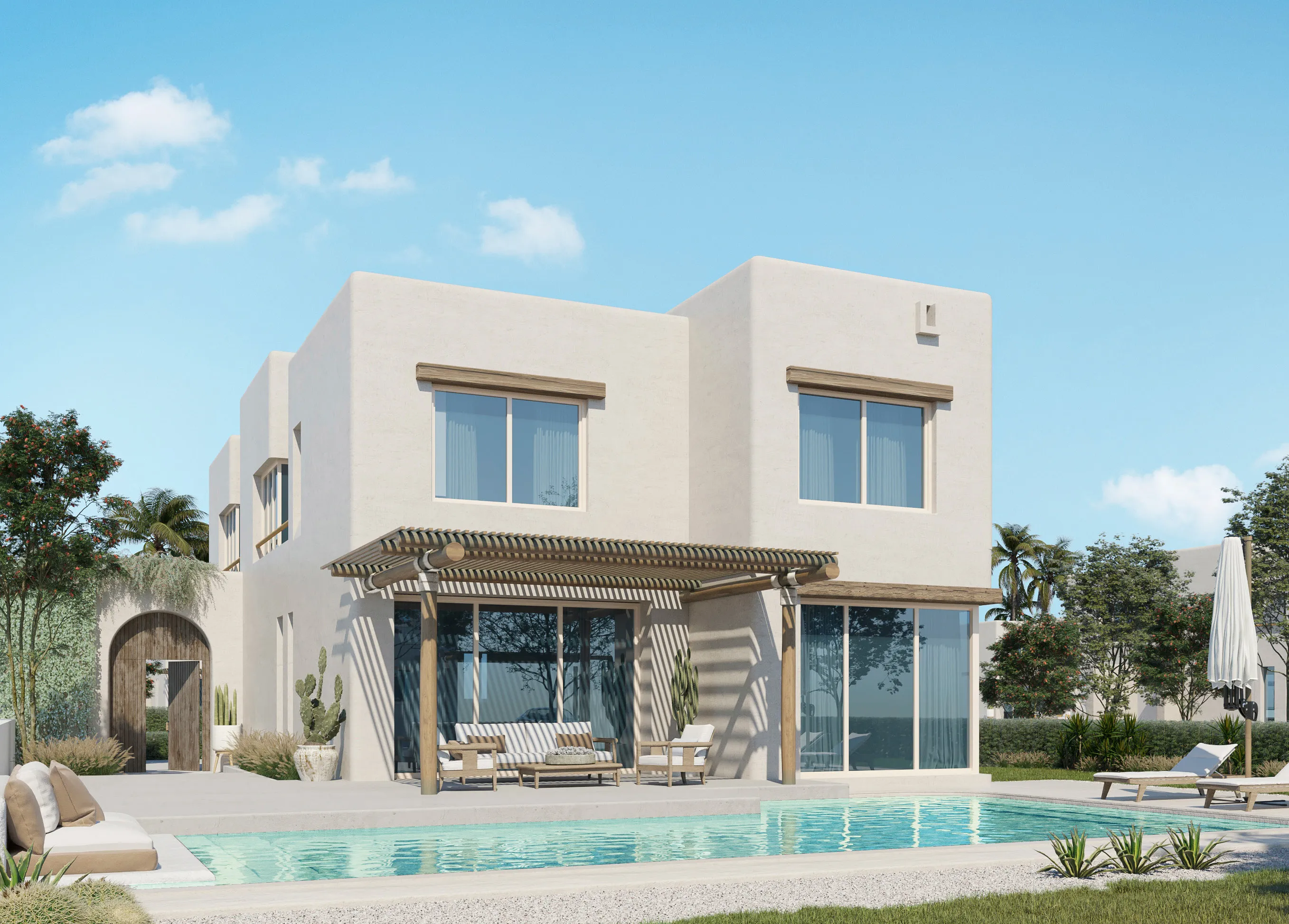 Chalet for sale in Hacienda Waters  in Ras El Hekma of 102 m² with 2 bedrooms