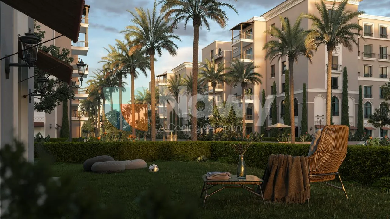 شقة للبيع في فيلدج ويست في الشيخ زايد بمساحة 0 م² تتكون من 2 غرف