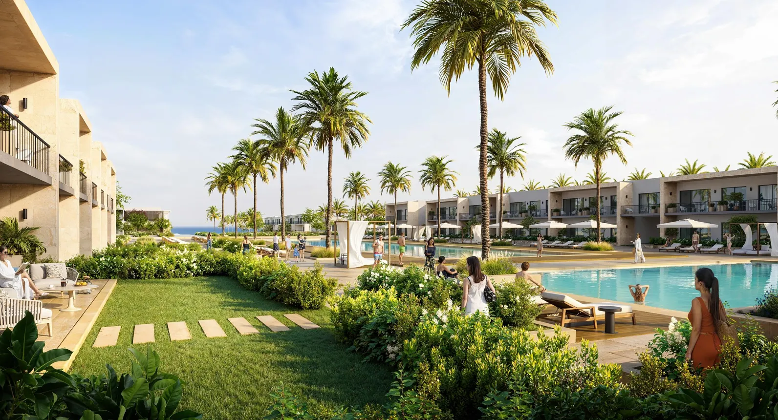 Branded Apartment for sale in Branded Residences - Silversands  in Sidi Heneish of 85 m² with 1 bedrooms