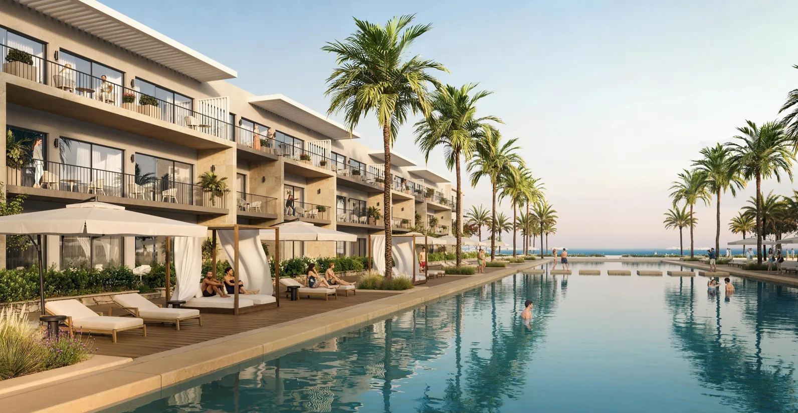 Branded Apartment for sale in Branded Residences - Silversands  in Sidi Heneish of 85 m² with 1 bedrooms