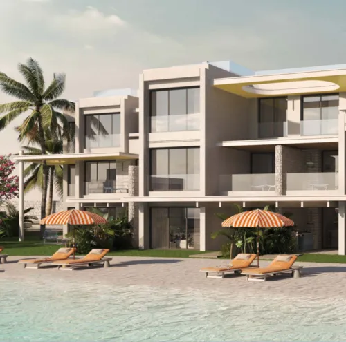 Serviced chalet for sale in Le Gray Beach Hotel and Residences in Ras El Hekma of 181 m² with 3 bedrooms