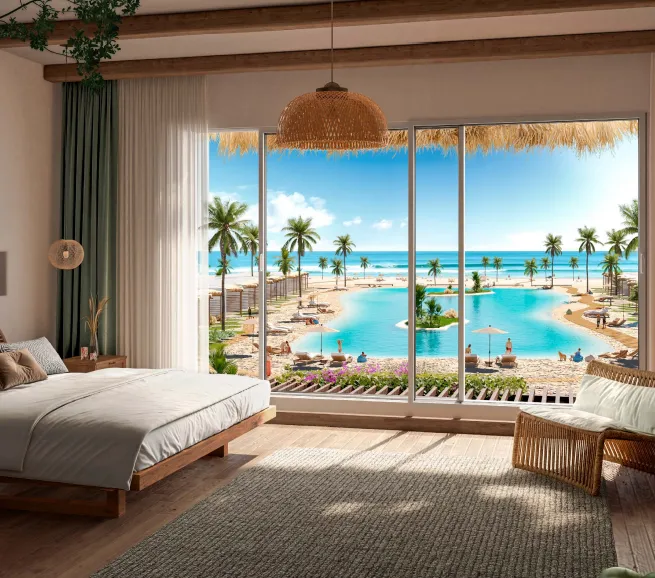 Duplex for sale in Hacienda West in Ras El Hekma of 95 m² with 2 bedrooms