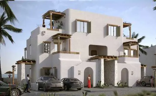 توين هاوس للبيع في بيانكي ايليوس في سيدي عبد الرحمن بمساحة 230 م² تتكون من 4 غرف