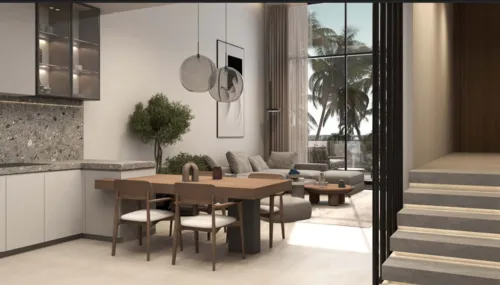 Serviced chalet for sale in Geo The Med in Ras El Hekma of 147 m² with 2 bedrooms