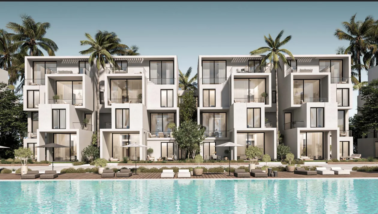 Serviced chalet for sale in Geo The Med in Ras El Hekma of 147 m² with 2 bedrooms
