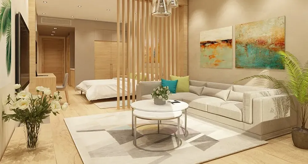 Serviced Apartment for sale in Lake Residence  Fifth Square in New Cairo of 53 m² with 1 bedrooms