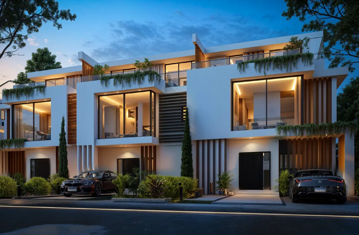 Townhouse for sale in Zomra East in New Cairo of 215 m² with 3 bedrooms