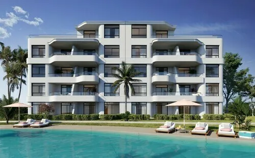 Serviced Apartment for sale in Beach Residence-June in Ras El Hekma of 76 m² with 1 bedrooms