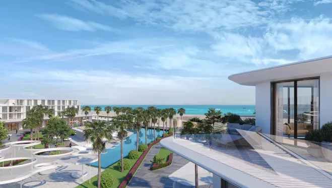 Serviced Apartment for sale in Beach Residence-June in Ras El Hekma of 190 m² with 4 bedrooms