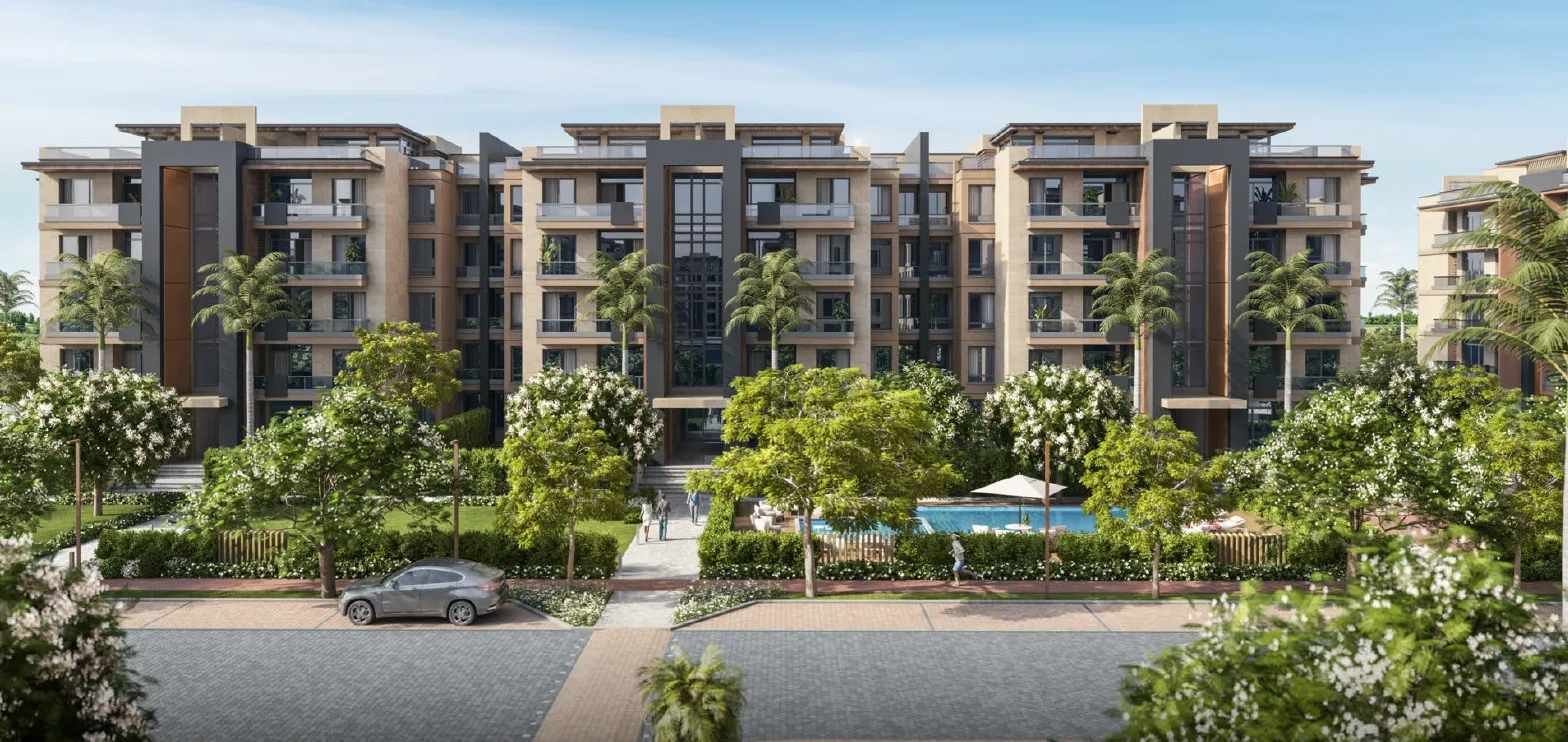 Apartment for sale in AZAD in New Cairo of 183 m² with 2 bedrooms