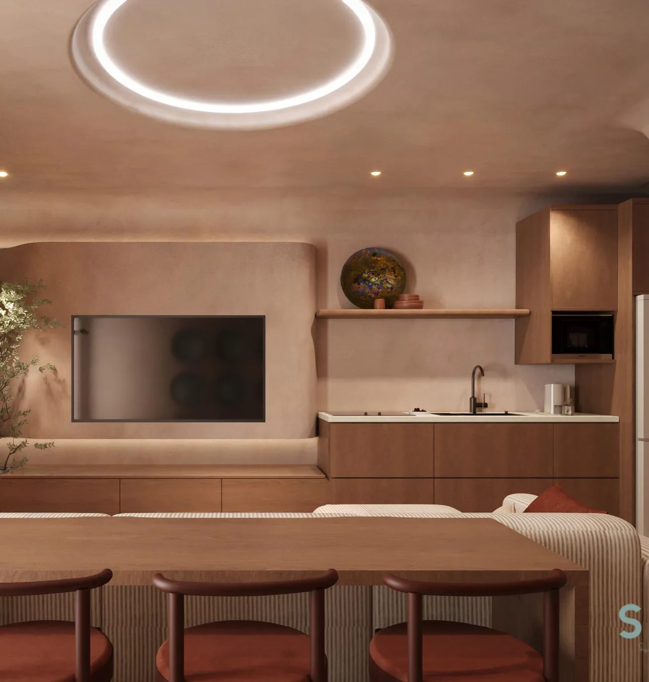 Serviced Apartment for sale in Masaya  in Sidi Abdel Rahman of 95 m² with 2 bedrooms