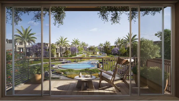 Townhouse for sale in Garden Lakes in 6th of October City of 215 m² with 3 bedrooms