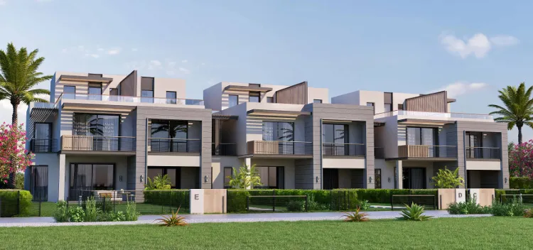 Townhouse for sale in Garden Lakes in 6th of October City of 215 m² with 3 bedrooms