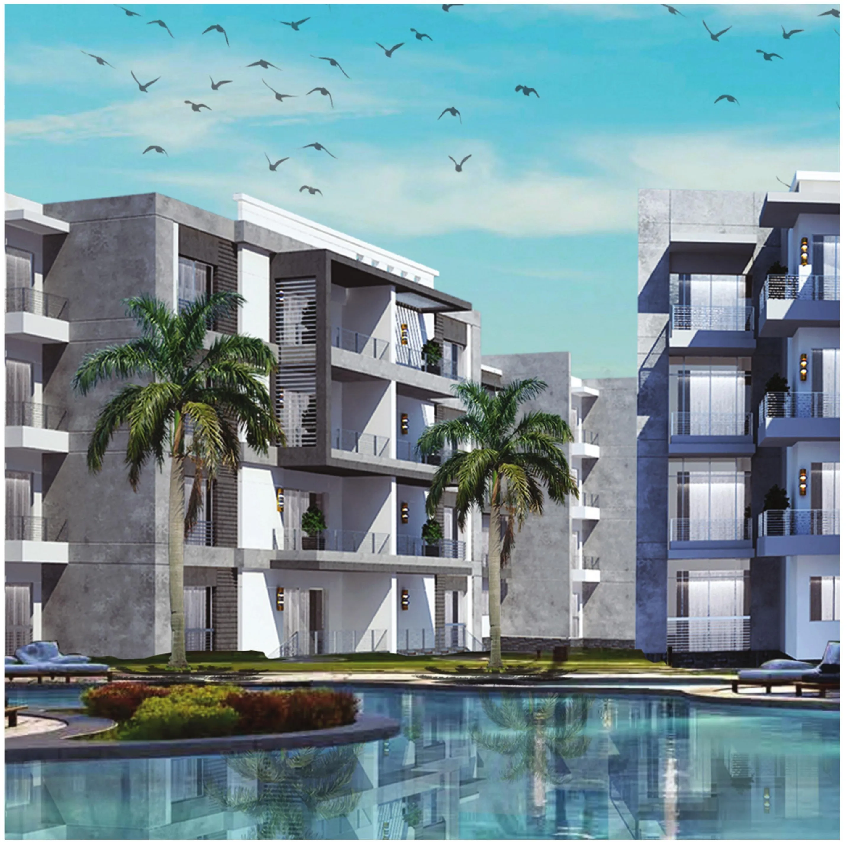 شقة للبيع في داون تاون بورسعيد في بورسعيد بمساحة 0 م² تتكون من 3 غرف