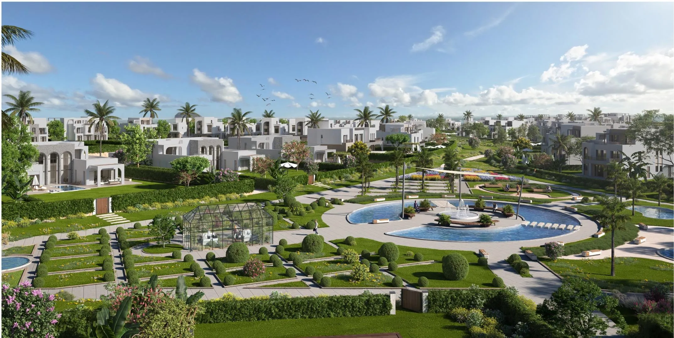 Apartment for sale in O West Orascom in October Gardens of 136 m² with 2 bedrooms
