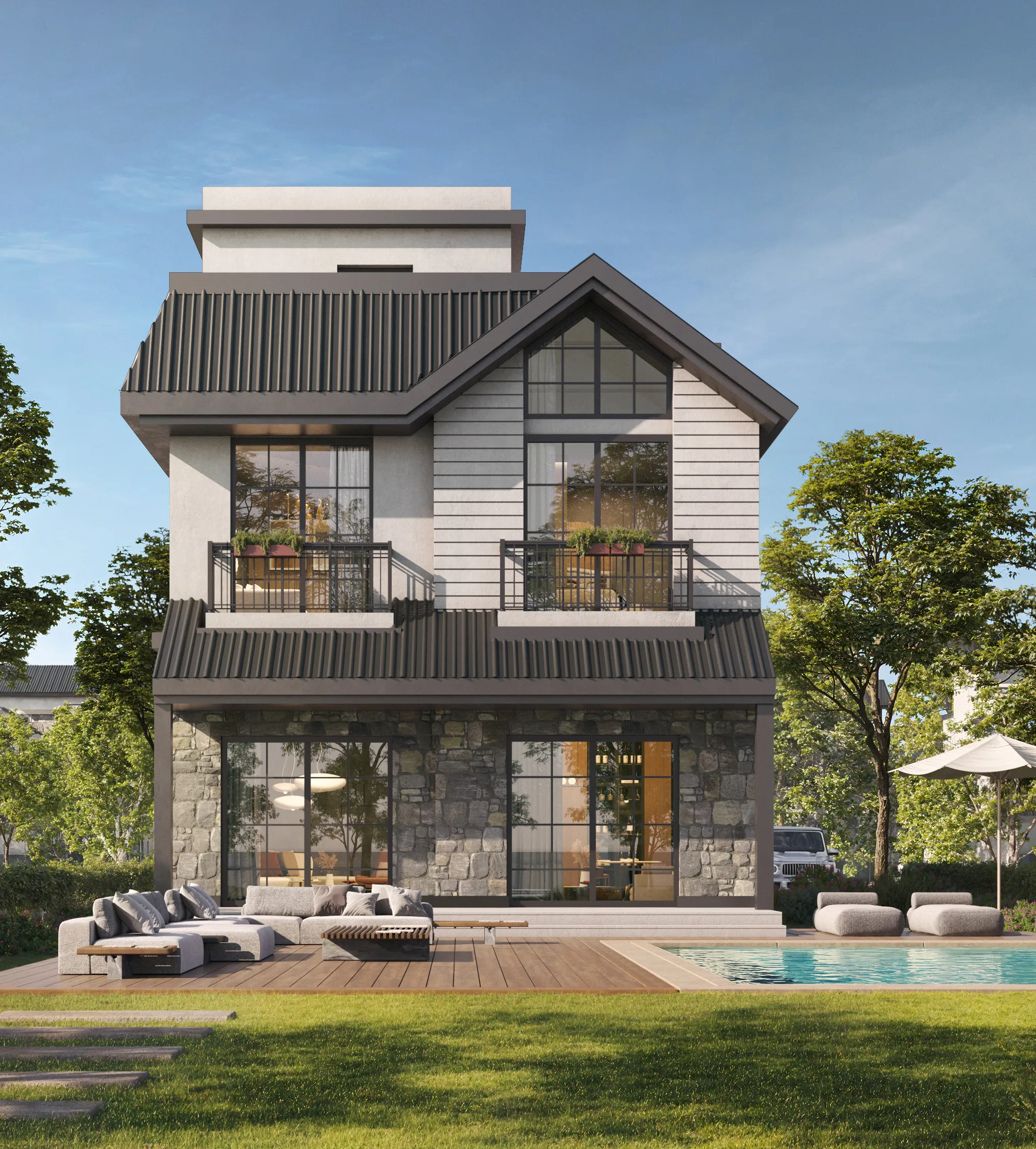 Villa for sale in The Wonder Marq in Mostakbal City of 210 m² with 4 bedrooms