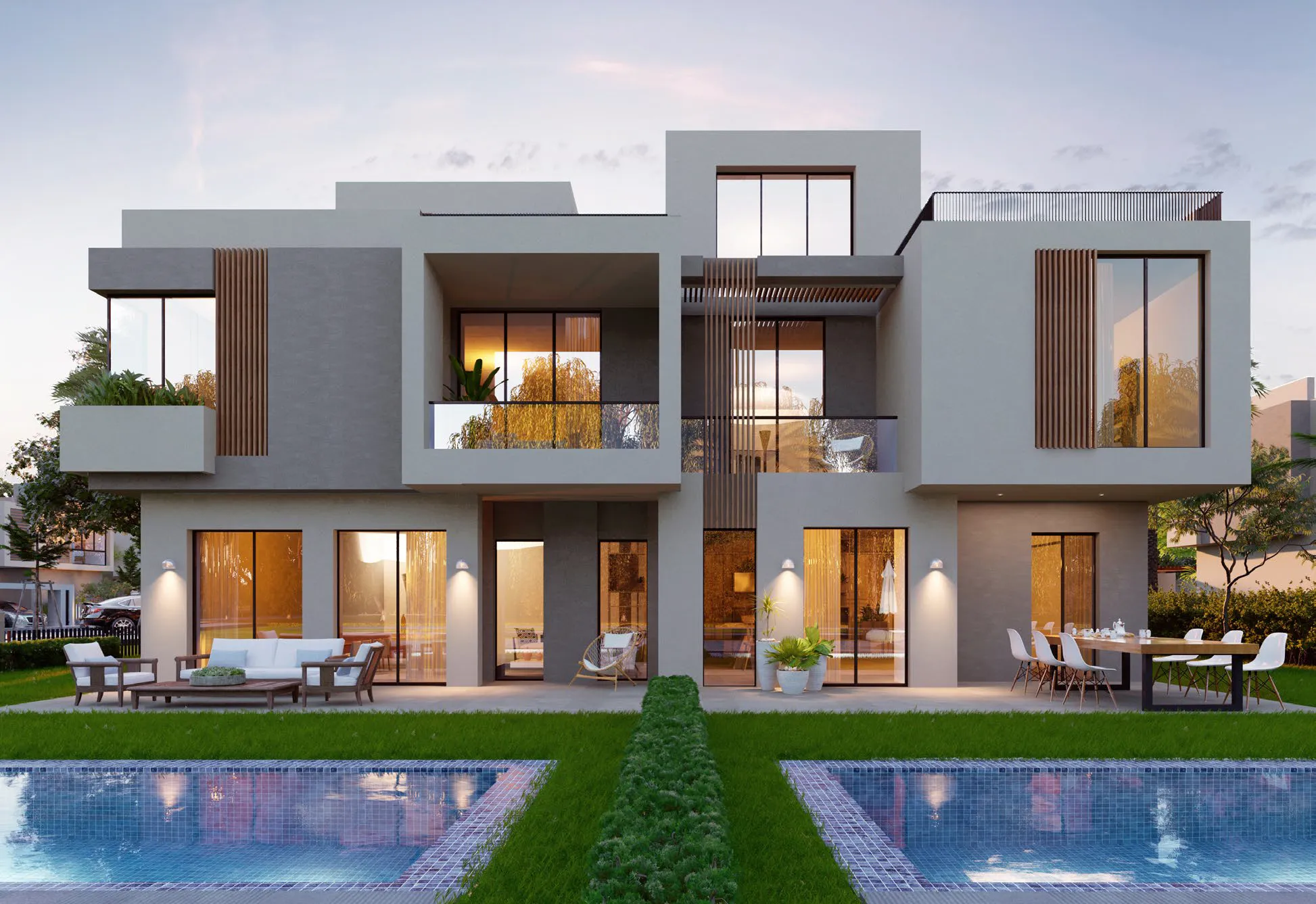 Twinhouse for sale in SODIC East in New Heliopolis of 245 m² with 3 bedrooms