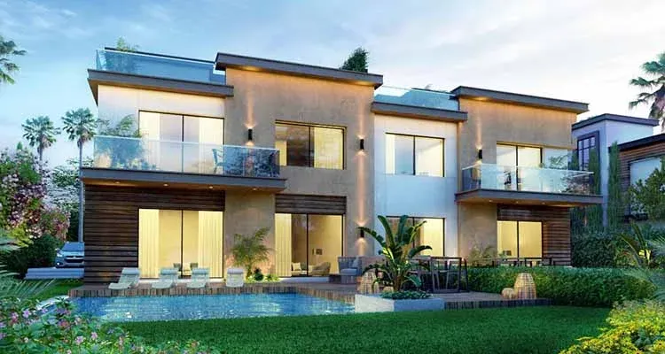 Twinhouse for sale in Azzar New Cairo in Golden Square of 364 m² with 4 bedrooms