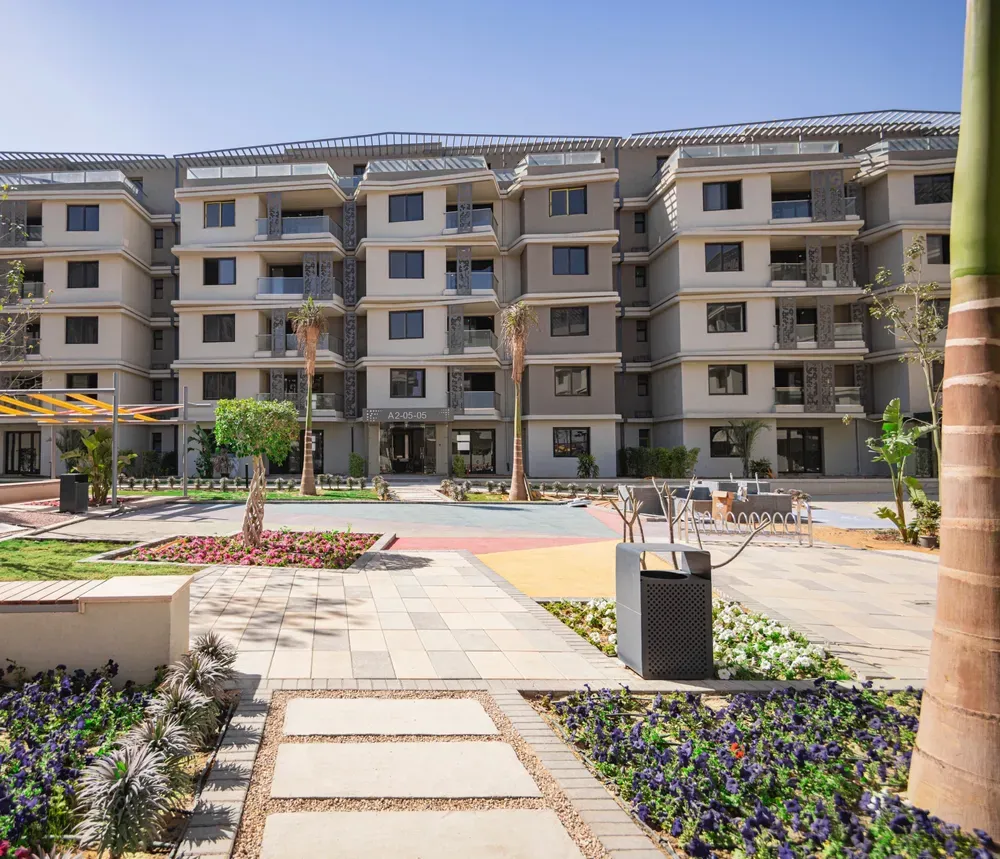 شقة للبيع في بادية  في حدائق اكتوبر بمساحة 112 م² تتكون من 2 غرف