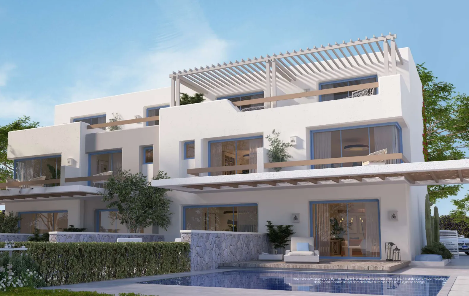 Townhouse for sale in LVLS Mountain View in Ras El Hekma of 180 m² with 3 bedrooms