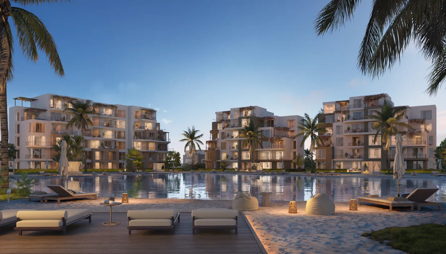 Chalet for sale in Hyde Park North - Seashore in Ras El Hekma of 80 m² with 1 bedrooms