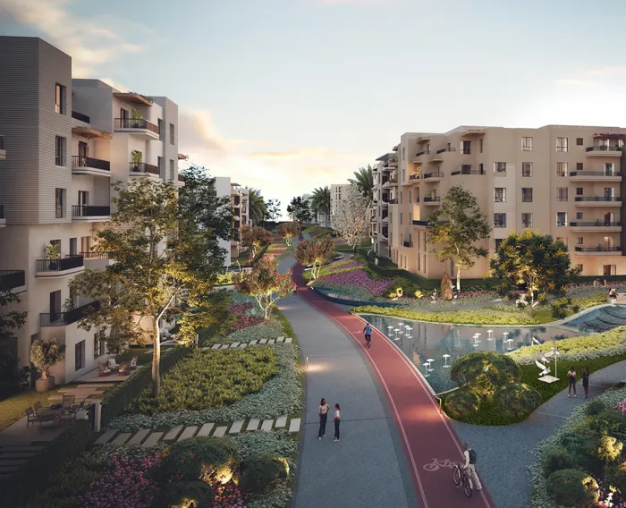 Apartment for sale in O West Orascom in October Gardens of 120 m² with 2 bedrooms