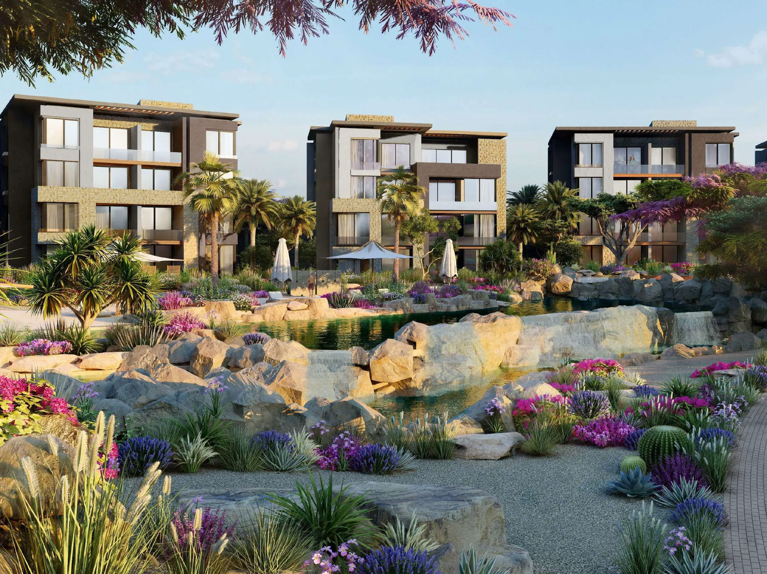 Apartment for sale in Greens Baywest Valley in Somabay of 105 m² with 2 bedrooms
