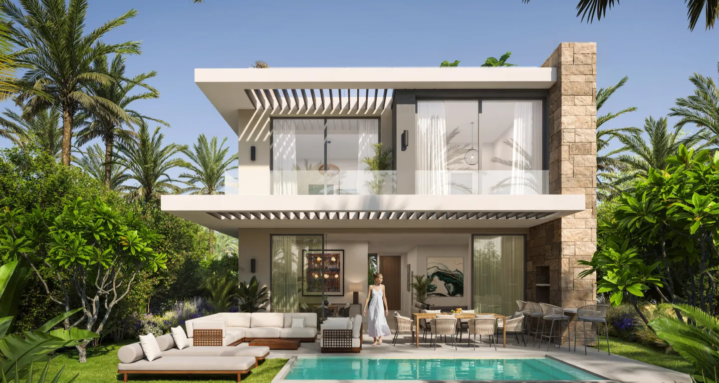 فيلا للبيع في سكاى نورث في سيدي حنيش بمساحة 326 م² تتكون من 5 غرف