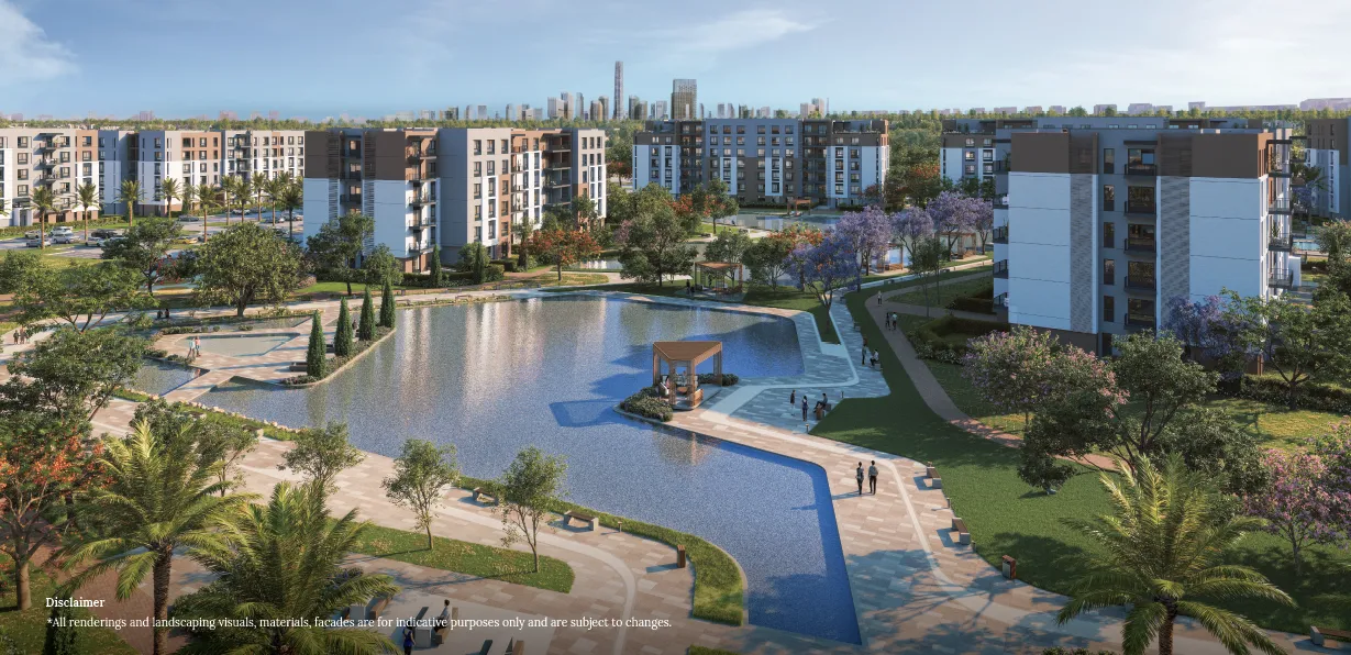 Apartment for sale in Haptown Park 226 in Mostakbal City of 130 m² with 2 bedrooms